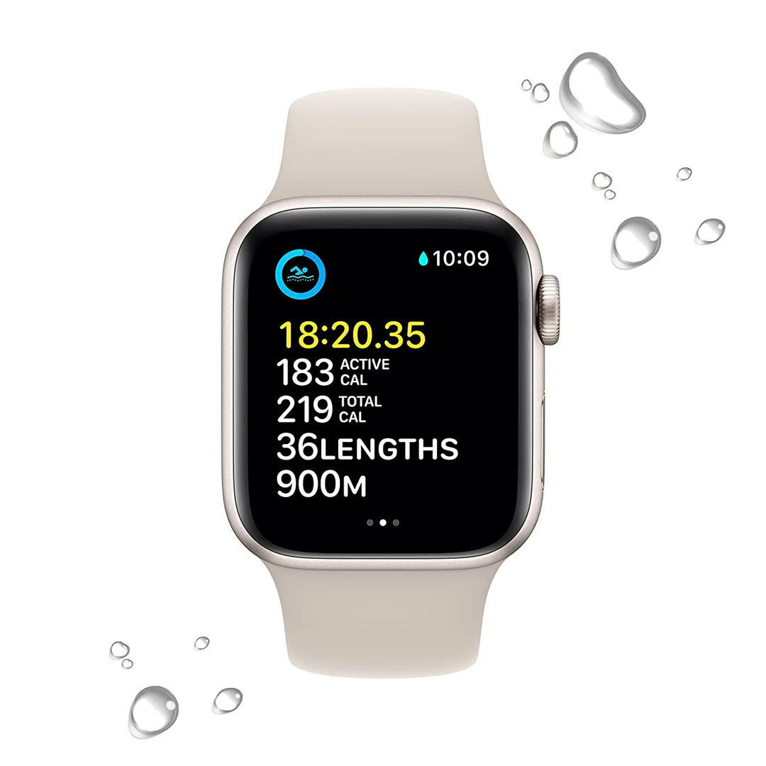 Nebula™ Apple Watch Silicone Black Nod Starlight