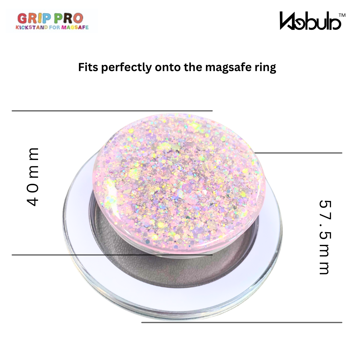 GripPro Magnetic Phone Ring Confetti Blush