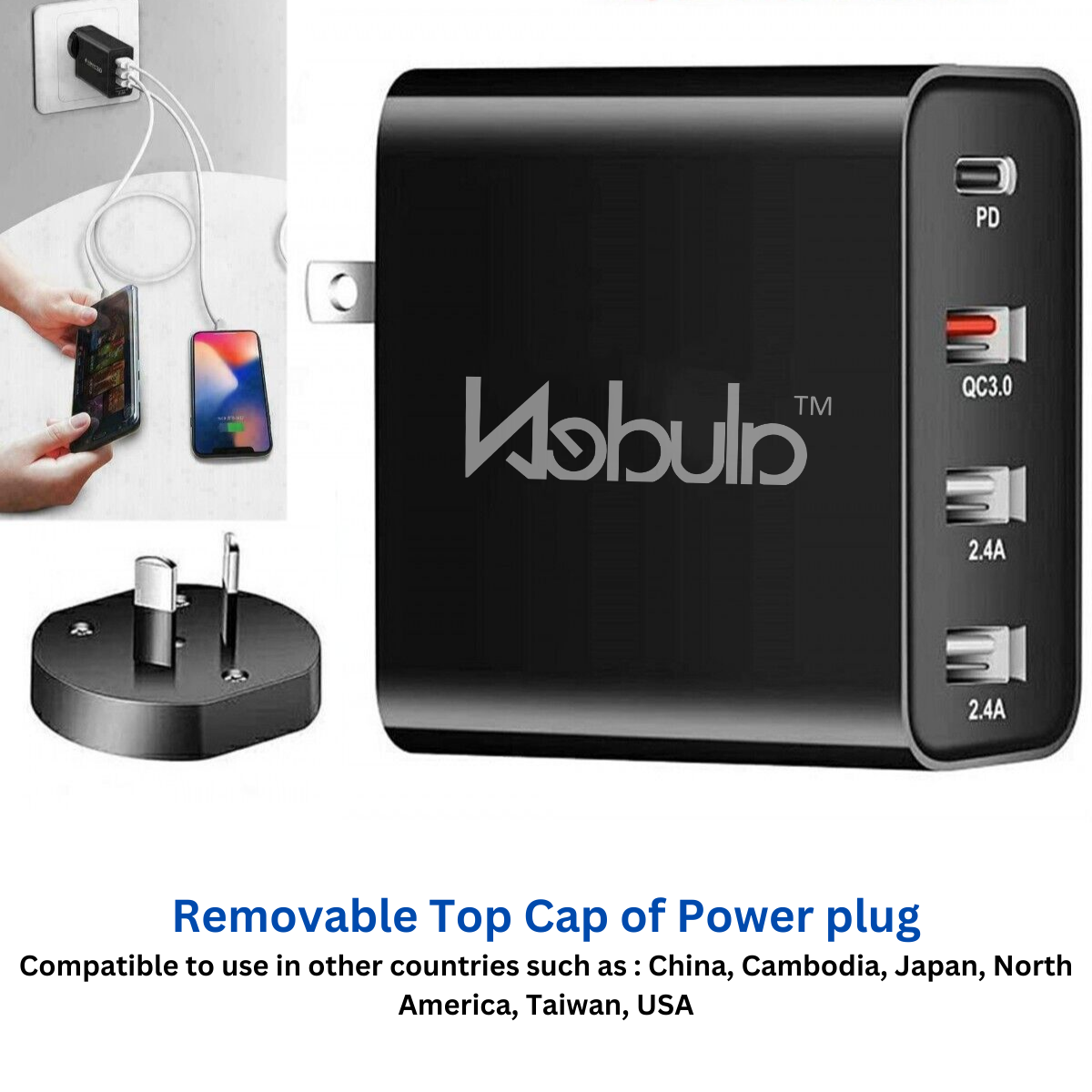 Nebula 48W 3USBA+C Wall Charger