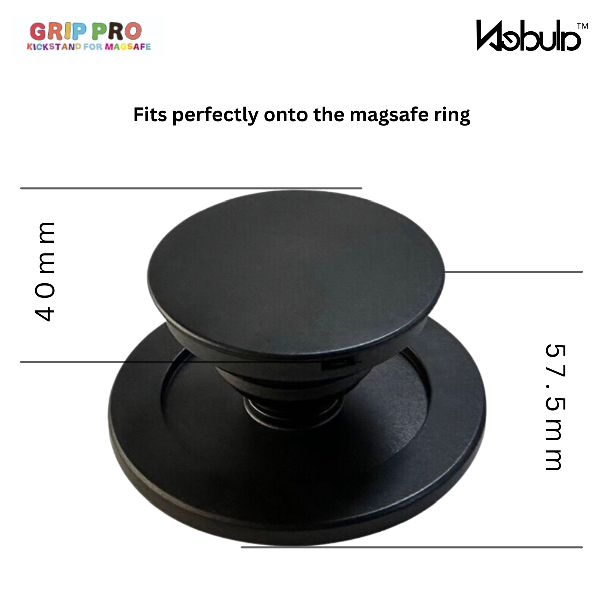 GripPro Magnetic Phone Ring  Black