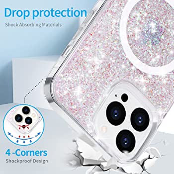 Nebula™ Magic Glitter Magsafe Pink - iPhone Cases