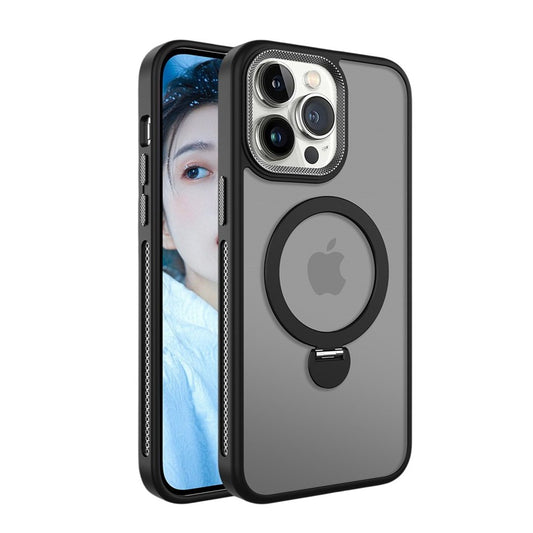 iPhone 11 360 Degree Rotable Invisible Stand Case Black