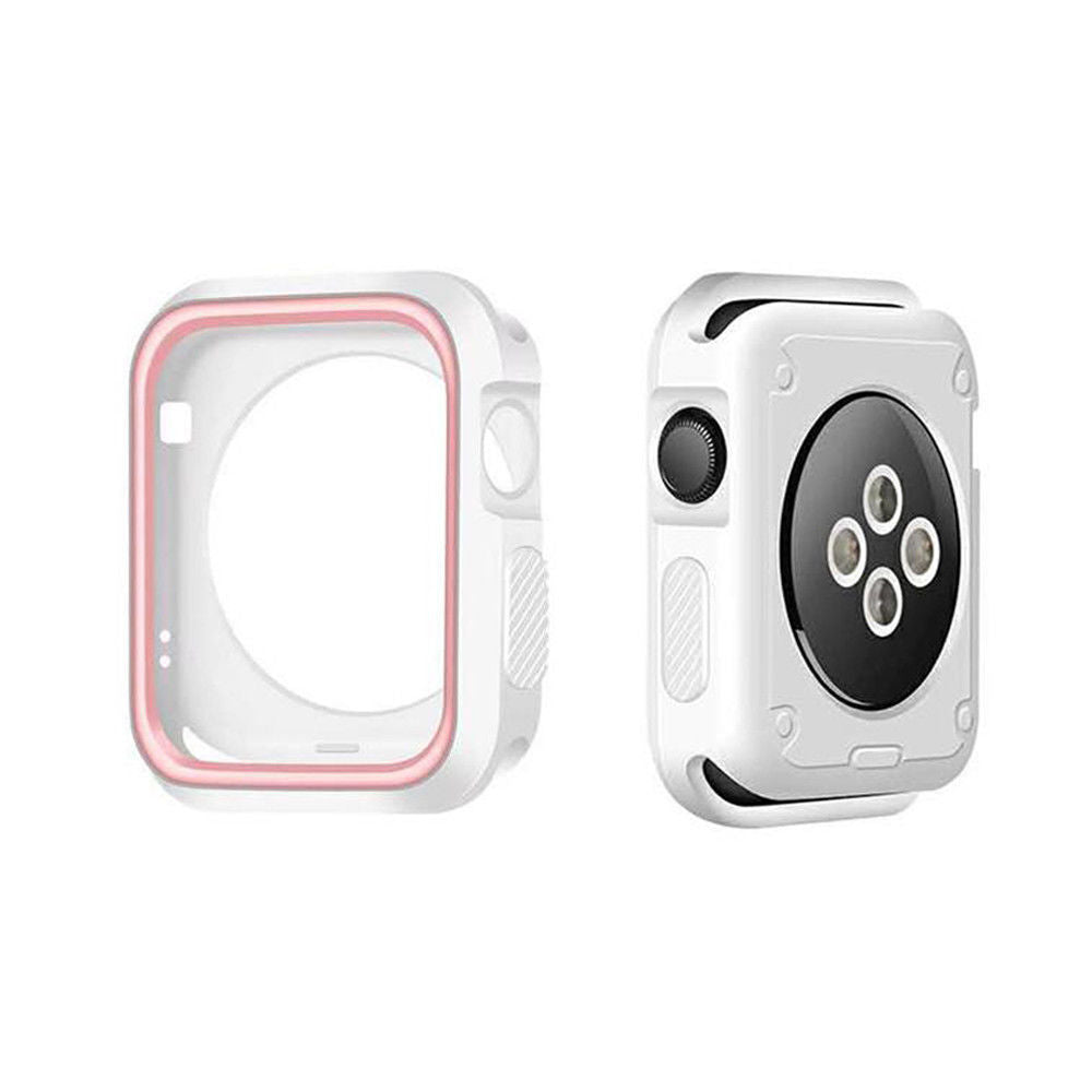 Nebula™ Apple Watch Bumper Protective Case White Pink