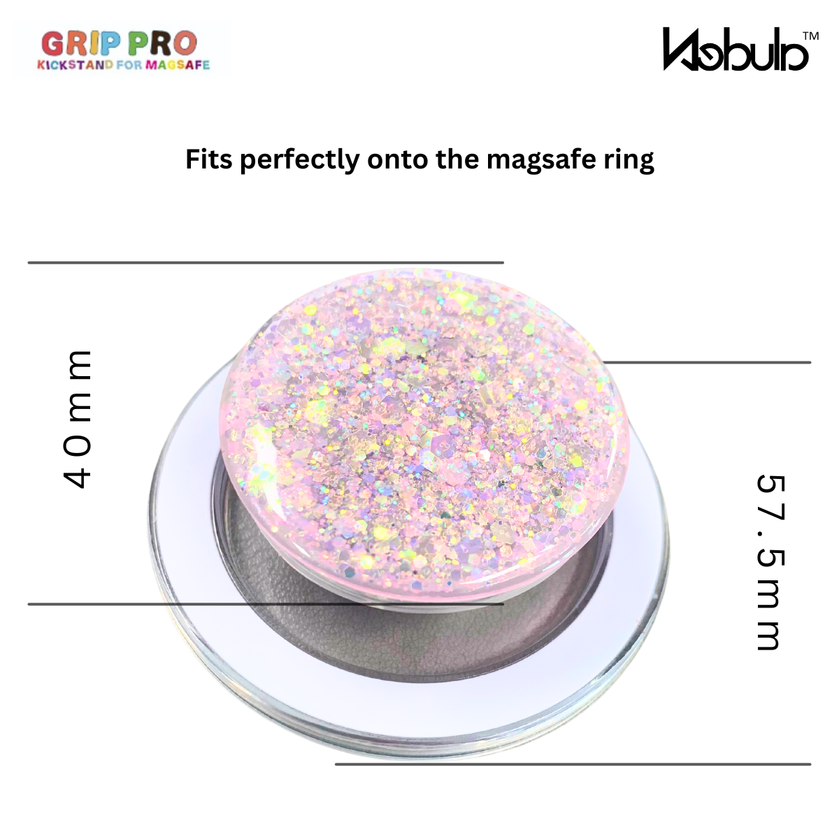 GripPro Magnetic Phone Ring  Confetti Blush