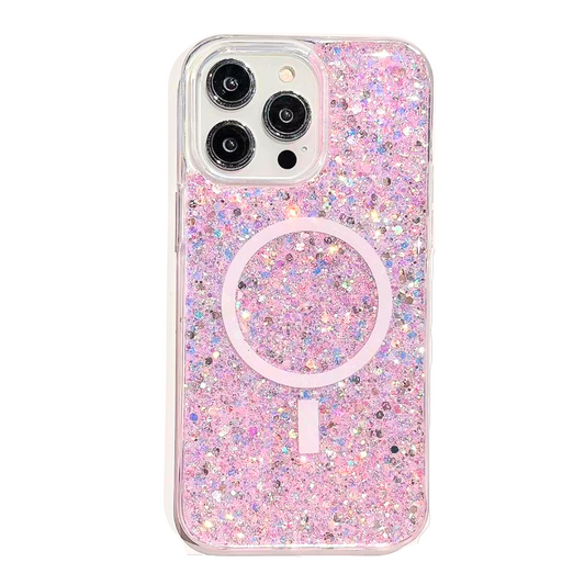 Nebula iPhone 16 Pro Max Magic Glitter Case Pink