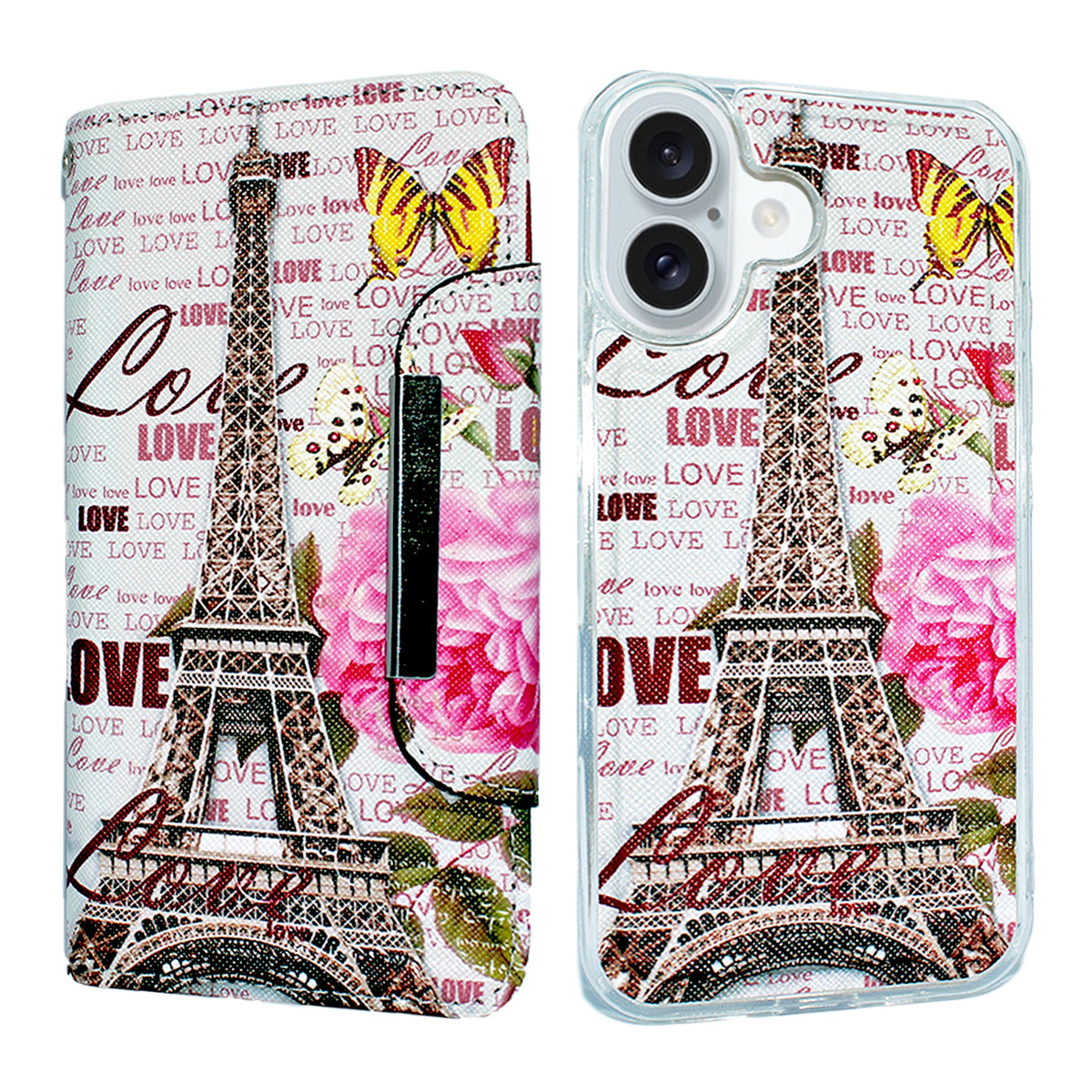 Magnetic Wallet Case Paris - iPhone