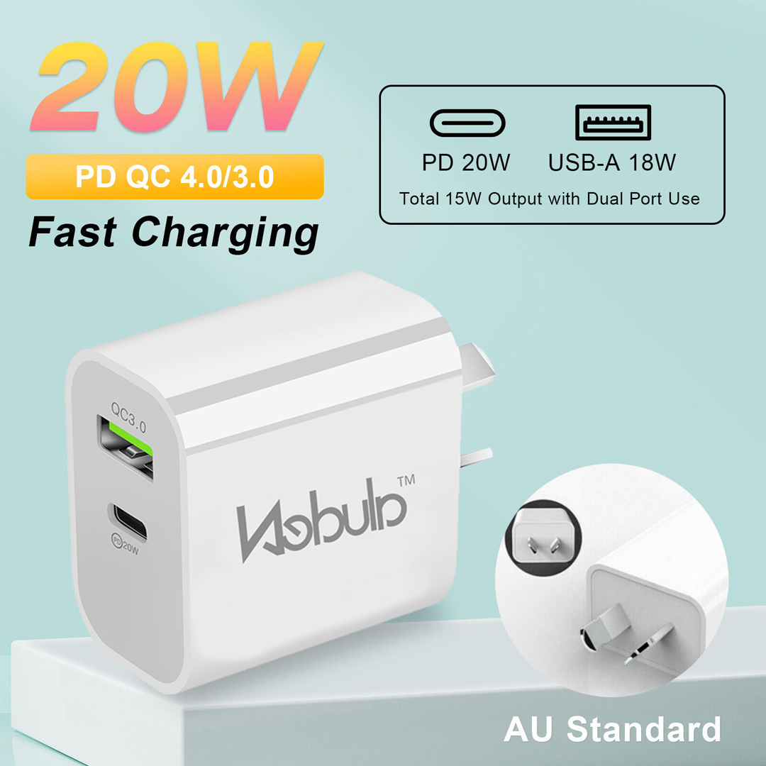 Nebula™ 20W Dual USBA+C Wall Charger