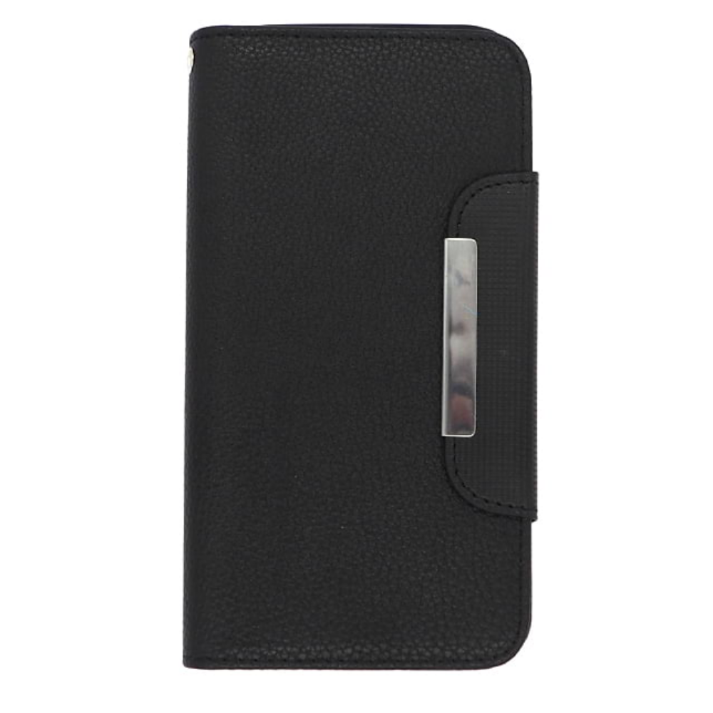 Magnetic Wallet Case Black - iPhone