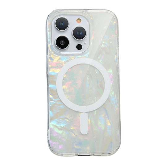 Nebula™ Opal Shell Magsafe Case White - iPhone Case