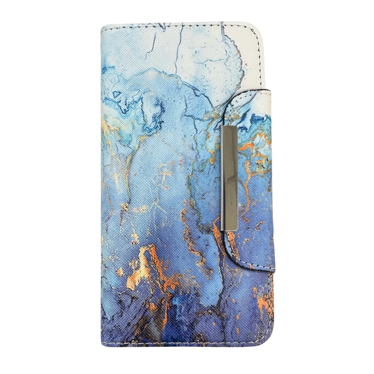Magnetic Wallet Case Blue Marble - Samsung