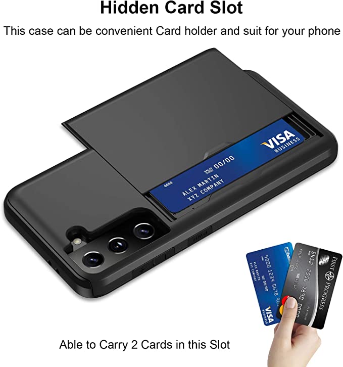 Nebula™ Tough Armour Slide Card Holder Black - Samsung S22+