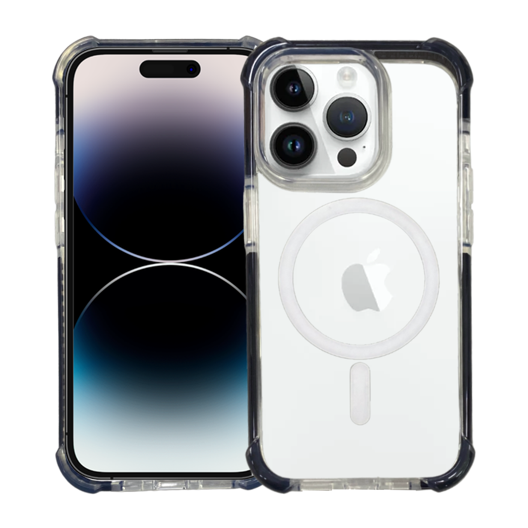 Nebula™ Tough Back Case Black Magsafe - iPhone Case