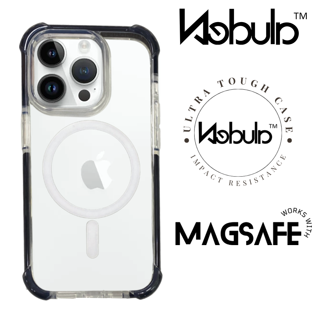 Nebula™ Tough Back Case Black Magsafe - iPhone Case