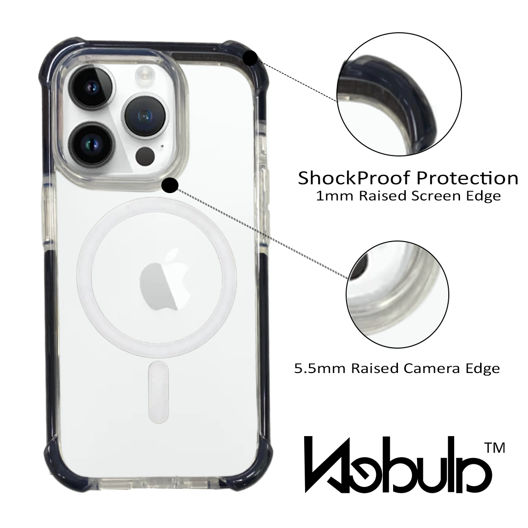 Nebula™ Tough Back Case Black Magsafe - iPhone Case