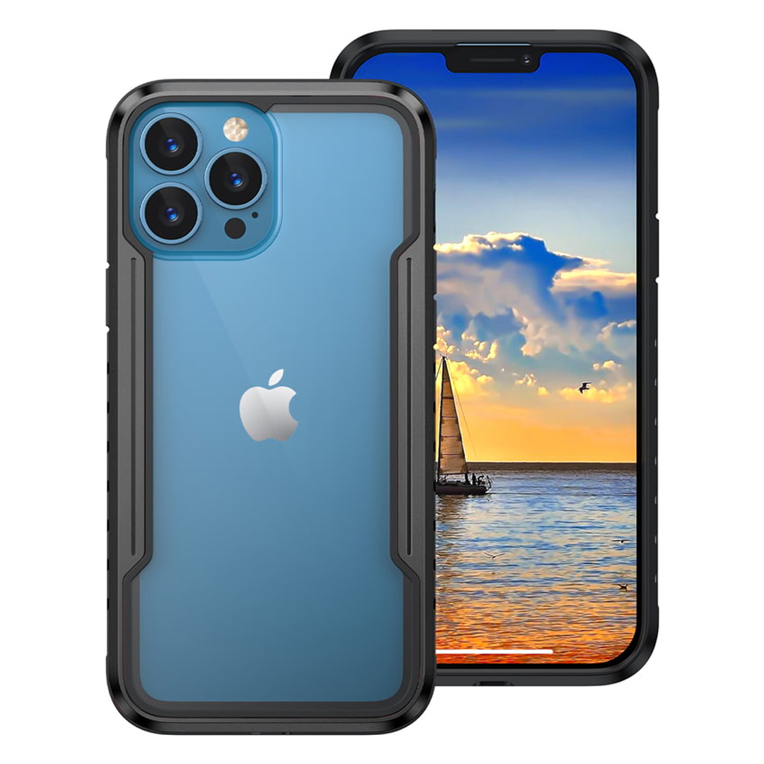 Nebula™ Metallic Shield Black- iPhone Case