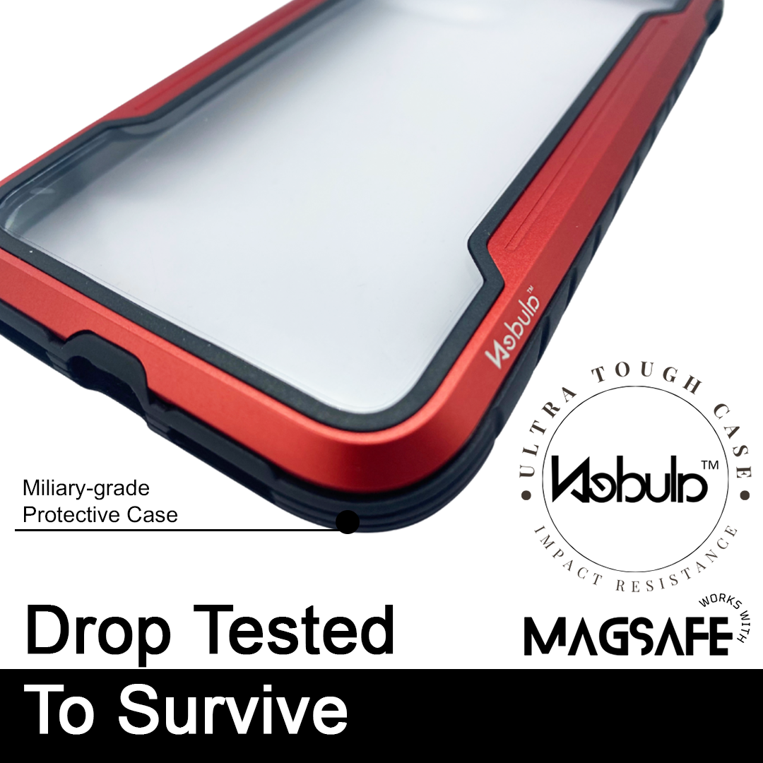 Nebula™ Metallic Shield Red - iPhone Case