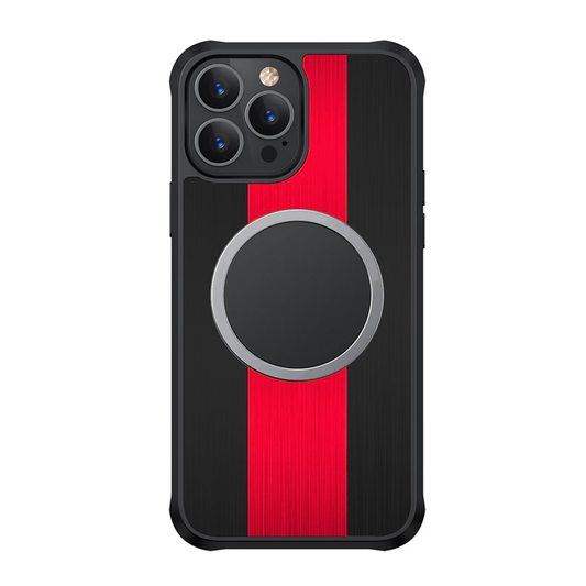 Nebula™ Jersey Shield Magsafe Black/Red- iPhone Case