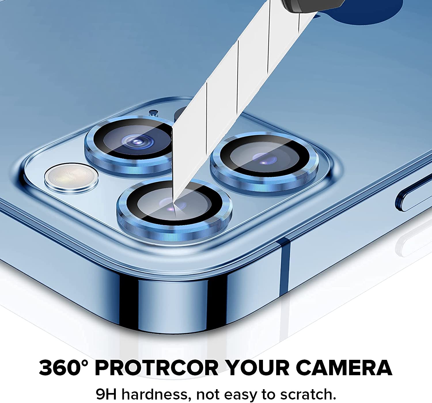 Nebula™ 9H Rear Camera Lens Metallic Blue - iPhone 13 Pro / 13 Pro Max